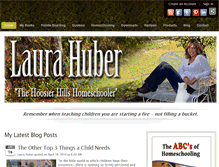 Tablet Screenshot of laurahuber.com